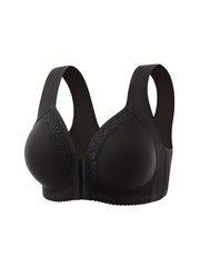 Front Buckle Wireless Bra Comfy & Breathable Full Coverage Bra
