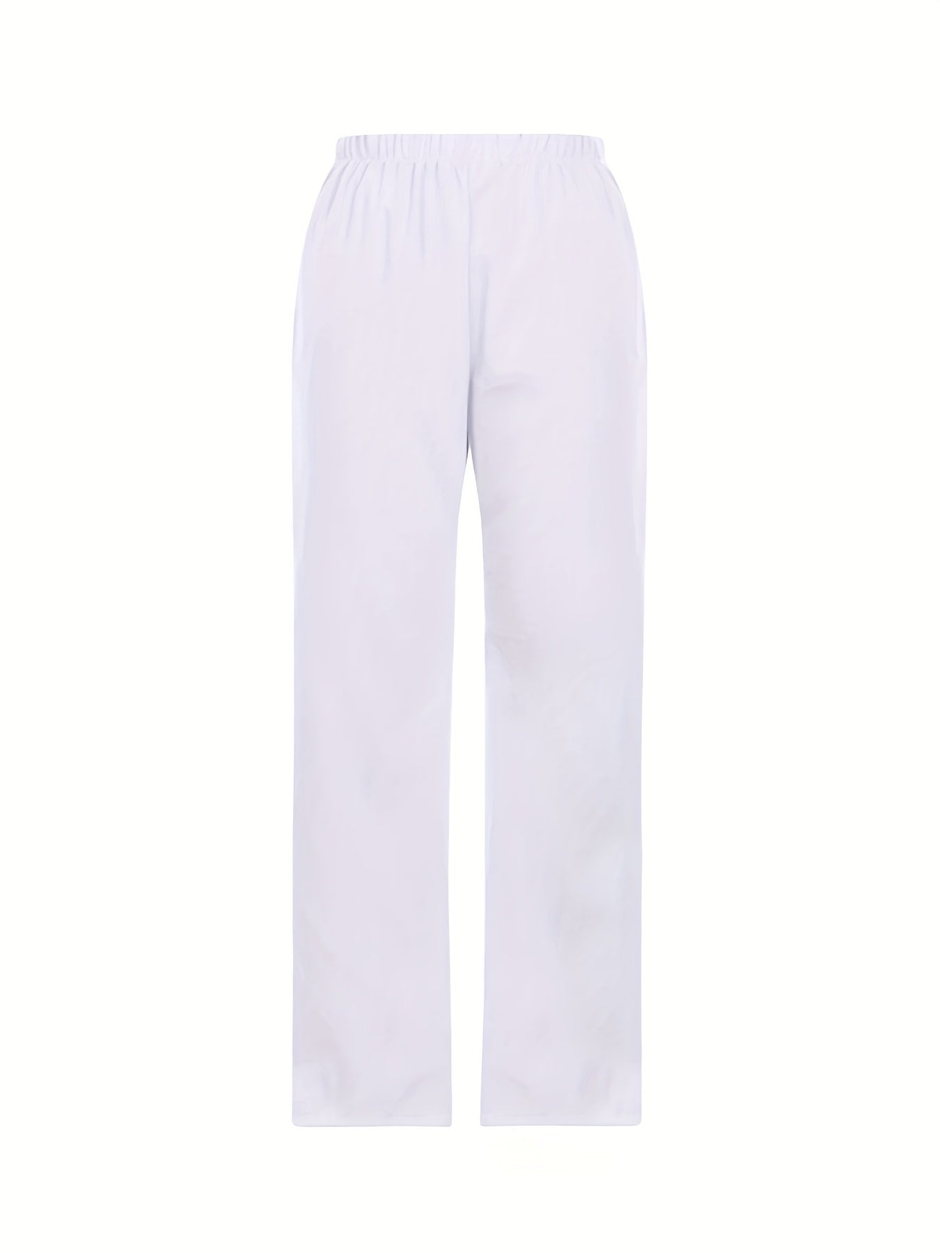 Floral Print Wide Leg Pants Vintage Elastic Waist Long Length Pants