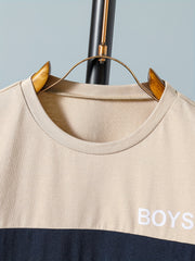 Boys Casual BOYS Graphic Print T shirt&Shorts Set Summer Kids Clothing
