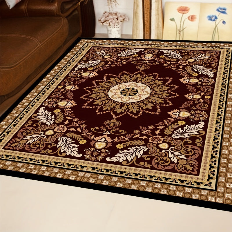 Vintage Boho Kitchen Rug European Style Palace Classical American Rural Land Bla
