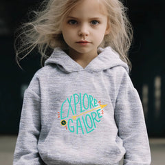Pattern Long Sleeve Hoodie Girls Hoodies & Sweatpants