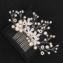 Rose Golden Hair Comb Wedding Hair Comb Bridal Hair Accessories