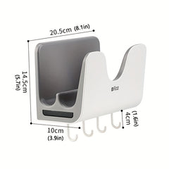 Space-Saving Wall Mounted Pot Lid Rack