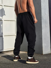 Men's Jogger Sweatpants Loose Fit Drawstring Sports Pants