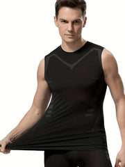 Men's Quick Dry Sleeveless Shirt Compression Tank Top