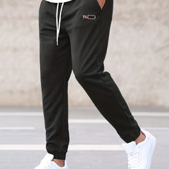Men's Pattern Joggers Casual Loose Fit Stretch Waist Drawstring Pants