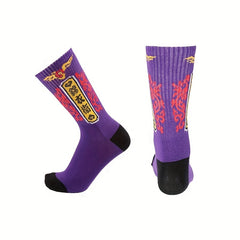 Men's Cartoon Crew Socks, Casual Unisex Socks for Outdoor