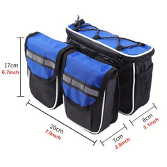 Waterproof Saddle Bag With Reflective Strips