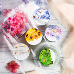 Small Garden Flower Collage Tape, 2m