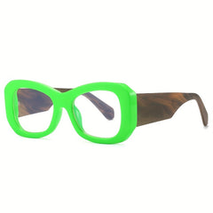 Y2K Clear Lens Glasses Thick Frame UV400