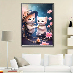 Cat Pattern Canvas Painting Poster for Home Wall Decoration