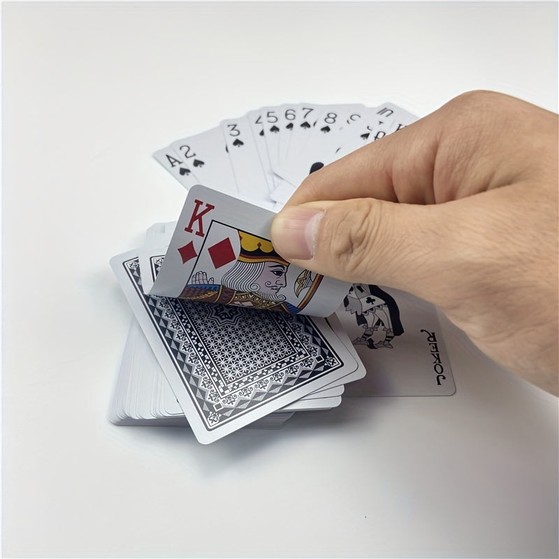 Waterproof Plastic Playing Cards 5.8X8.2in, Foldable & Washable
