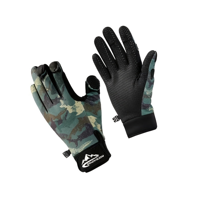 Touch Screen Fishing Gloves Non-slip Warm Gloves