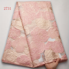 African Brocade Mesh Lace Fabric High French Gild Tulle Lace Fabric Sewing