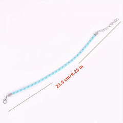 Mixed Leather Lace Braided Bracelet Rope DIY Jewelry Handicraft