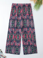 Boho Bikini Bottoms Women's Plus Paisley Print Swimwear Pants