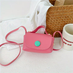 Kids Mini Crossbody Bag PU Leather Small Square Coin Purse