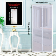 Magnetic Screen Door Fits Up To 86 Doors, Hands-Free Pet Friendly Door Screen