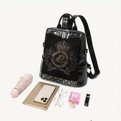 Rhinestone Decor Rucksack Women's Storage Bag