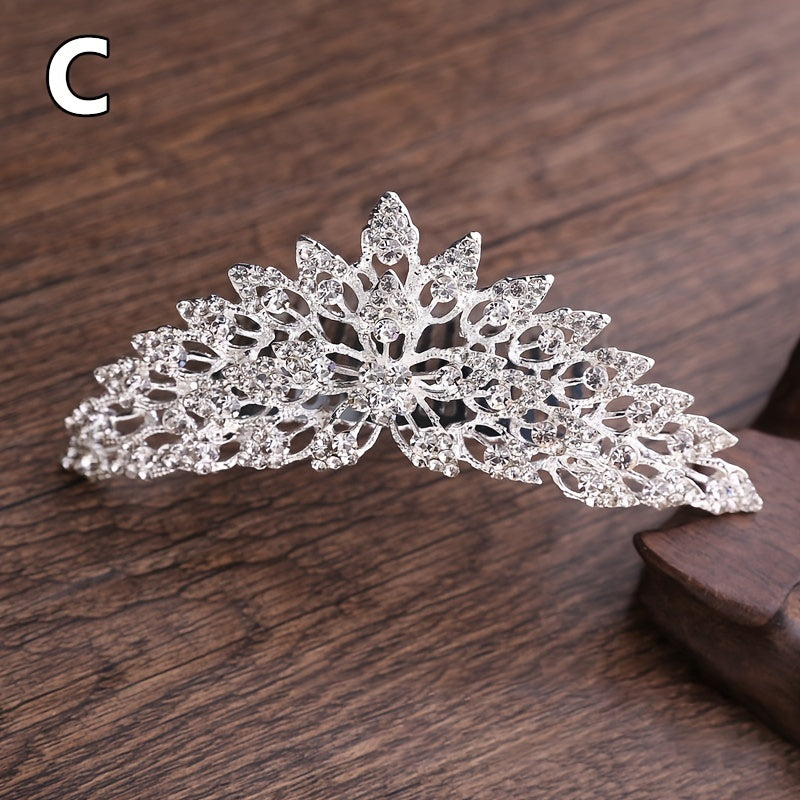Crown Rhinestone Headband Hair Accessory for Kids & Girls