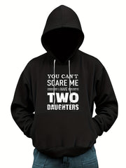 Funny Two Daughter Letter Print Hoodies For Men Graphic Sweatshirt