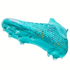 Boys' High Top Non Slip AG Football Cleats Soccer Shoes