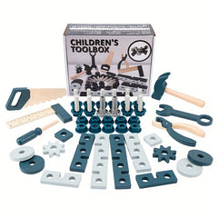 Wooden Tool Box Set Building Block Educational Toys