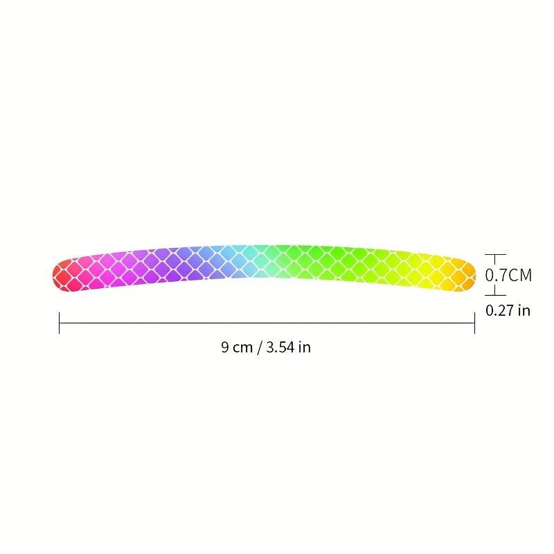 40pcs Car Wheel Hub Reflective Sticker Rim Strips Night Driving Luminous Sticker