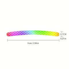40pcs Car Wheel Hub Reflective Sticker Rim Strips Night Driving Luminous Sticker