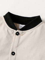Boys Bear Outfit Shorts & Shirt Short Sleeves Stand Collar Casual Summer