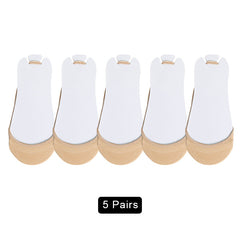 5 Pairs Non-slip Half Palm Socks for High Heels