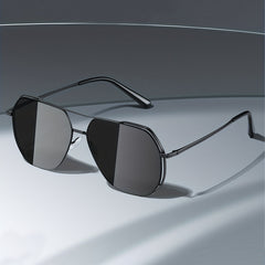 Photochromic Double Bridge Aviator Sunglasses for Men Women UV400