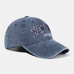 Vintage Washed Distressed Letter Embroidered Cap