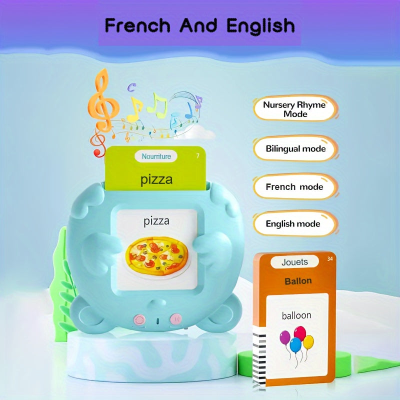 Bilingual Flash Cards for Toddlers - Spanish Pocket Vocabulary Learning Toy