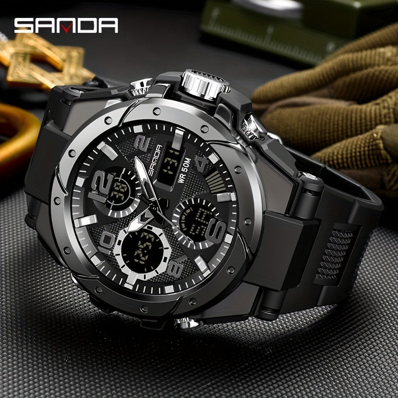 Men's Military Watch Tactical Sports Waterproof Digital Wrist Watch