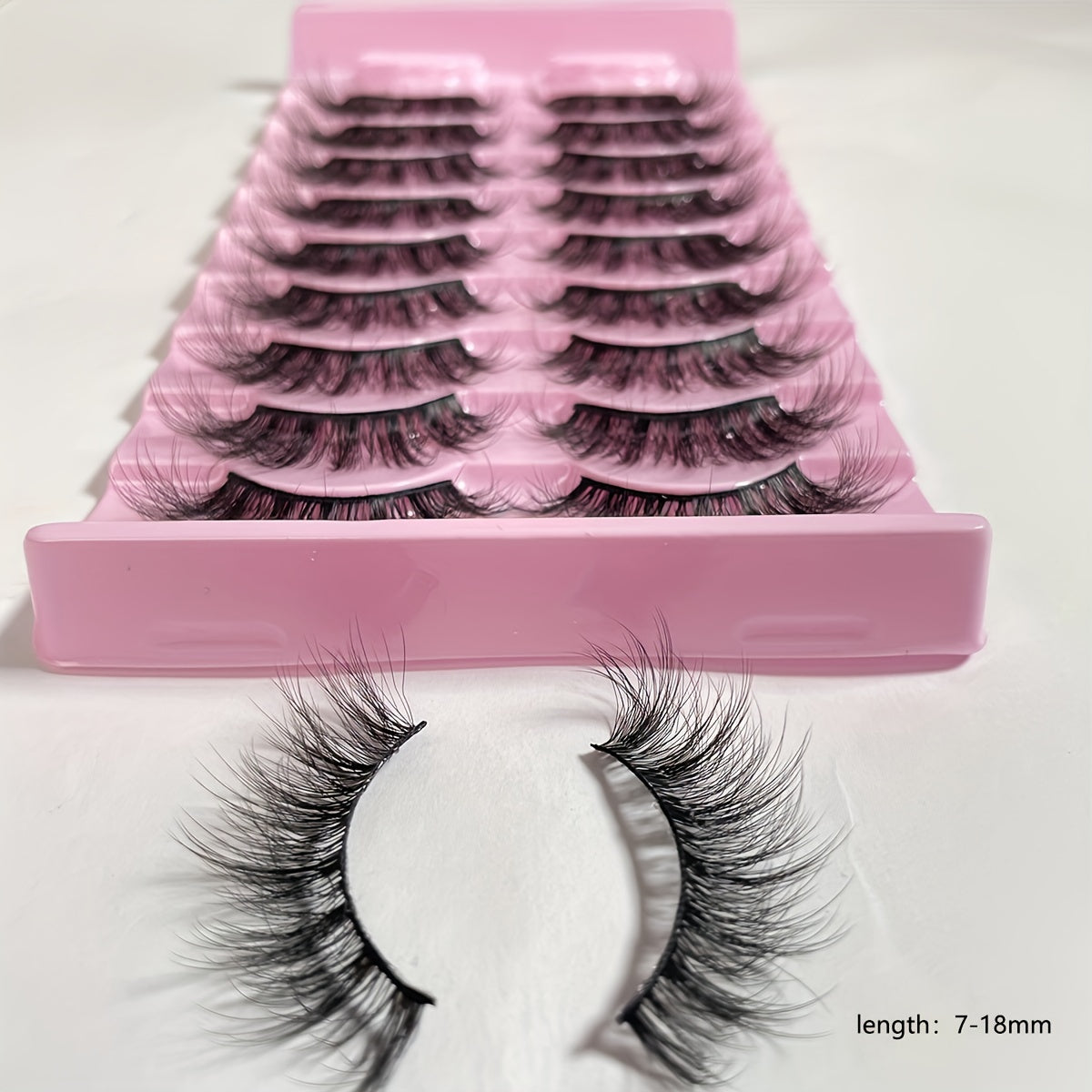 10 Pairs Faux Mink Hair False Eyelashes 3D Realistic Thick for Parties