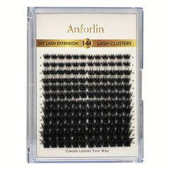 DIY Self Grafting Lashes Segmented Cluster False Eyelashes 144pcs