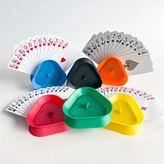 4-6pcs Poker Holders Playing Card Holders Hands Poker Trays for Games