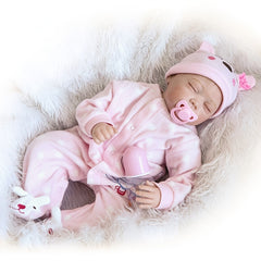 Soft Material Reborn Doll Baby Girl Silicone Doll For Children's Gift