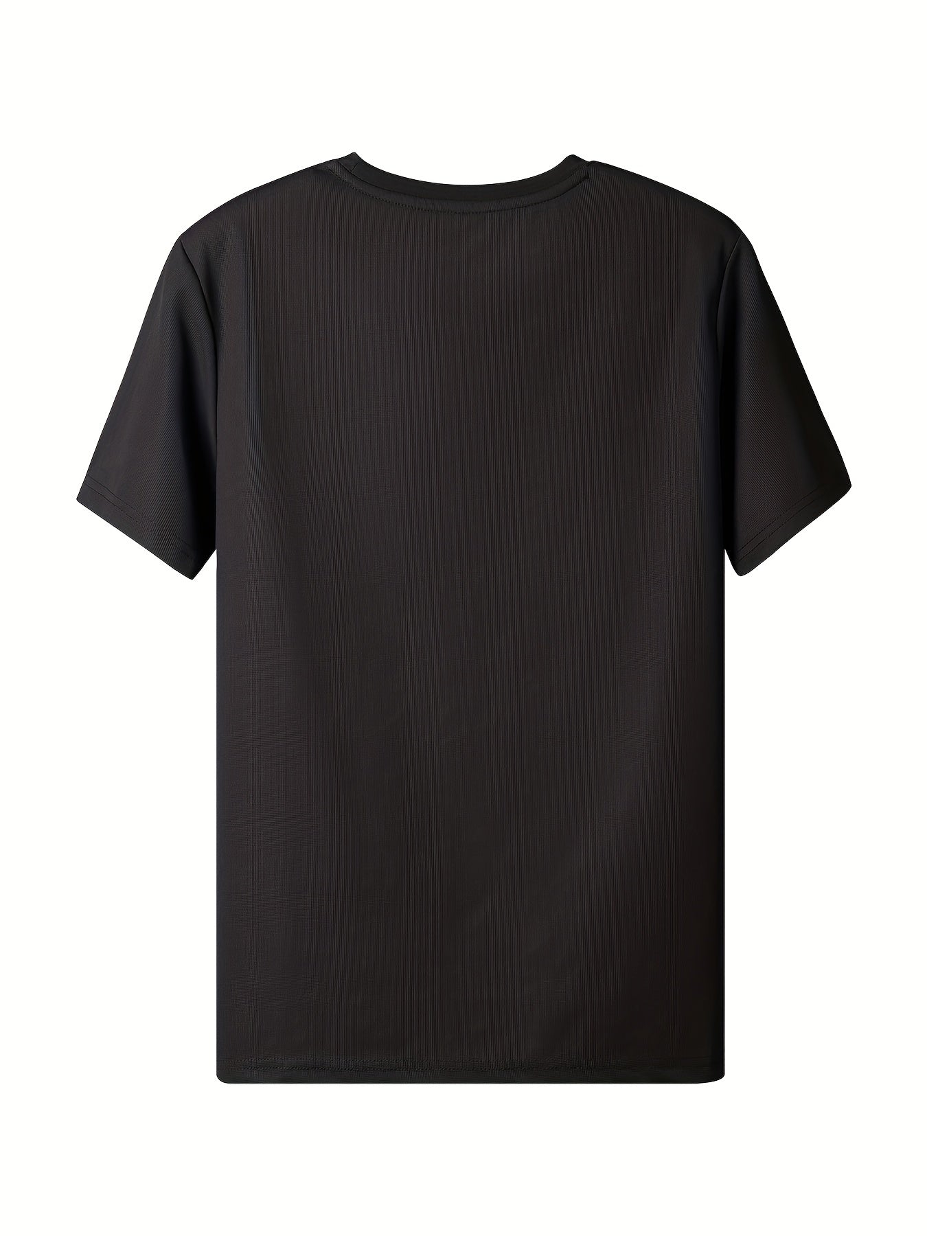 Men's Solid Short Sleeve Crew Neck T-Shirt with Chest Pocket - Fishing
