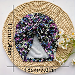 Baby Spring Summer Thin Headband Soft And Comfortable Bow Print Hat