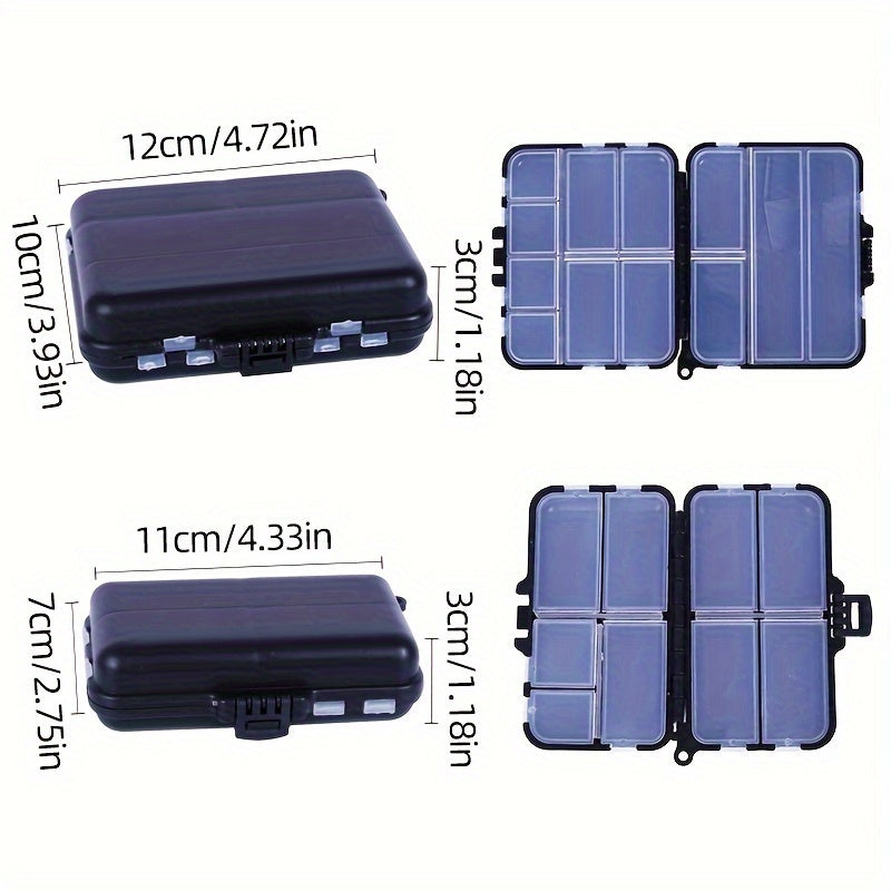 Waterproof Fishing Tackle Storage Box 9 Compartments Durable Outdoor Tool Box