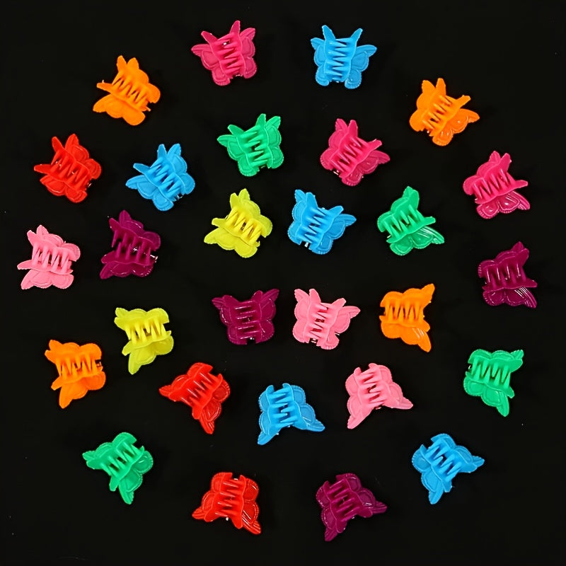 Girls' Mini Butterfly Hair Clip Set