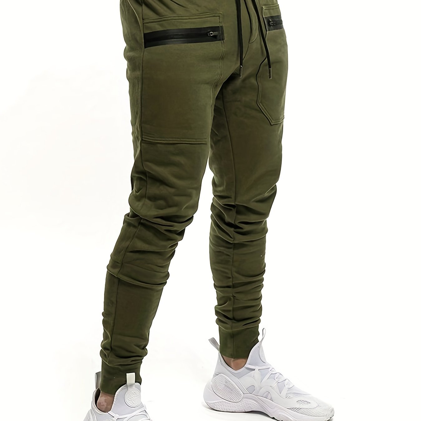 Men's Cargo Sweatpants Stretch Waist Jogger Pants