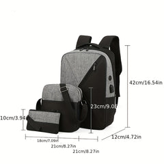 Men's Outdoor Sports Travel Backpack Set