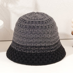 Woolen Knitted Hat Mixed Bucket Hat Hip hop Cap