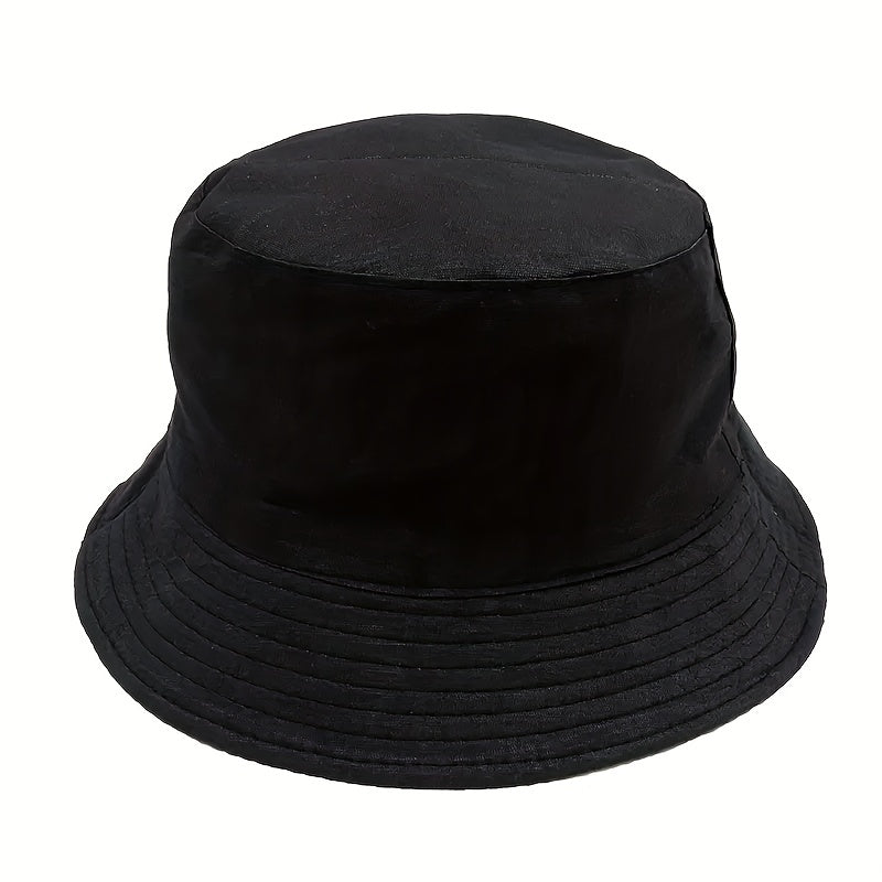 Leaf Print Bucket Hat Unisex Sunshade Basin Hat Lightweight Fisherman Cap