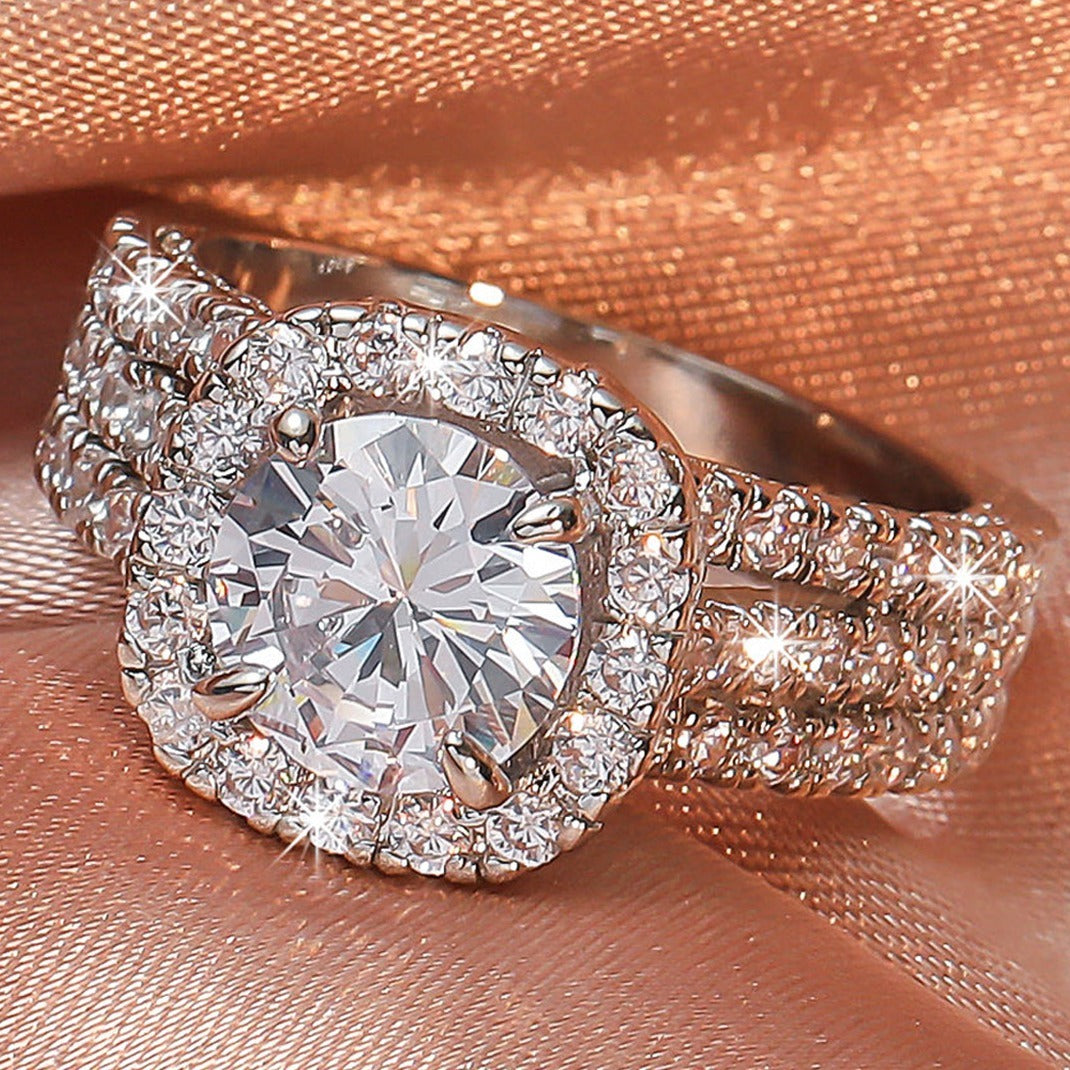 Zircon Women's Wedding Engagement Ring