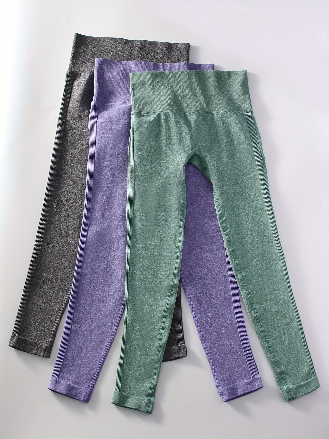3pcs High Waist Yoga Leggings Fitness Tight Pants