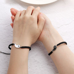2Pcs Yin Yang Friendship Bracelets Set for BFFs